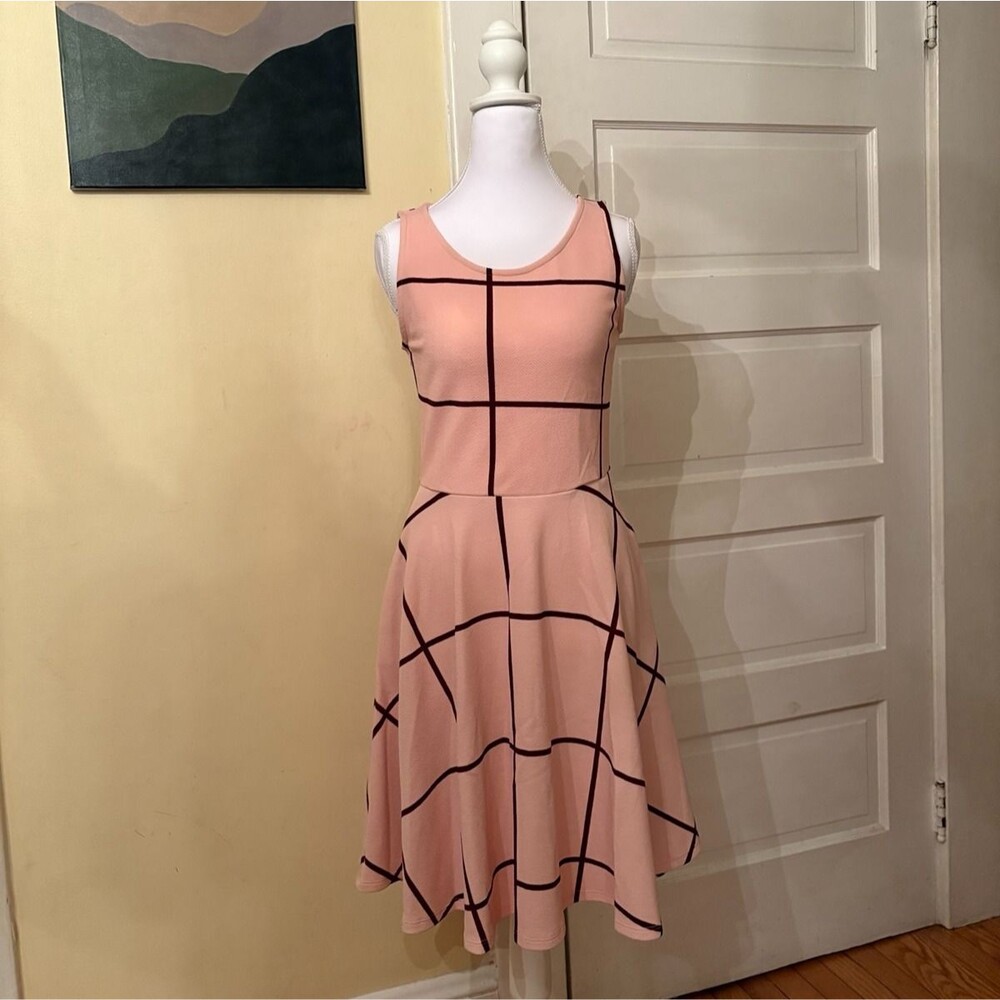 Agnes & Dora Fisher Dress Fit and Flare Floral Sleeveless pink NWT pockets NEW